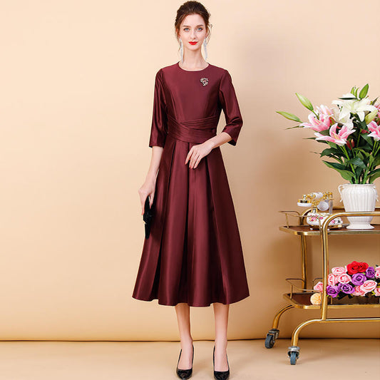 Women's Temperament Fashion Simple A-line Dress