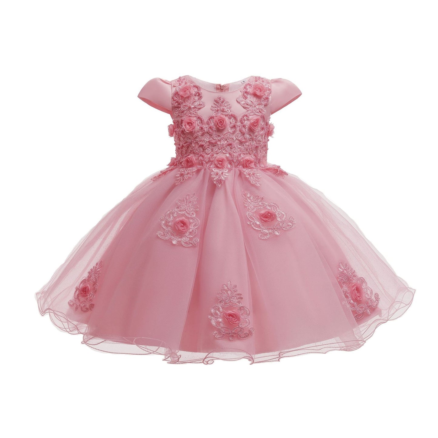 Children's Girls' Simple And Fashionable Fluffy Princess Dress