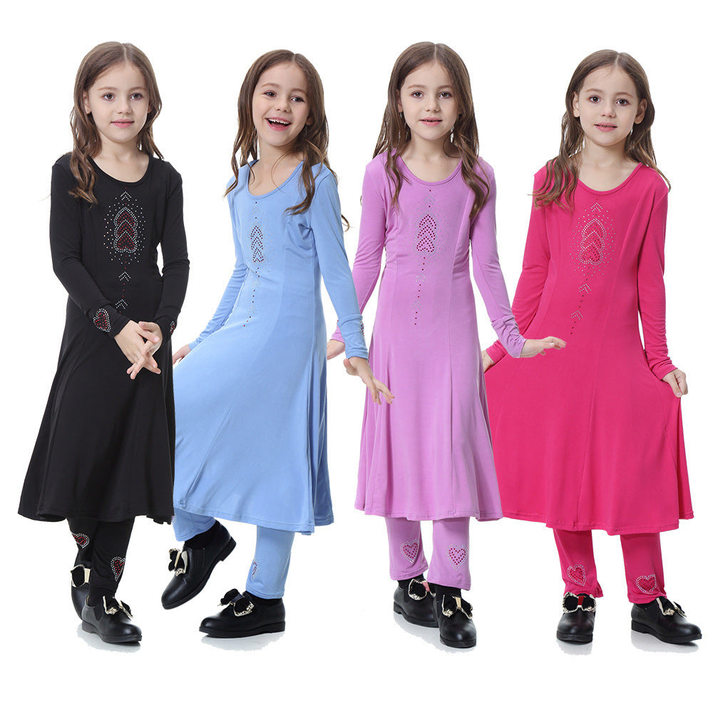 Robe ensemble de personnalité de la mode pour filles