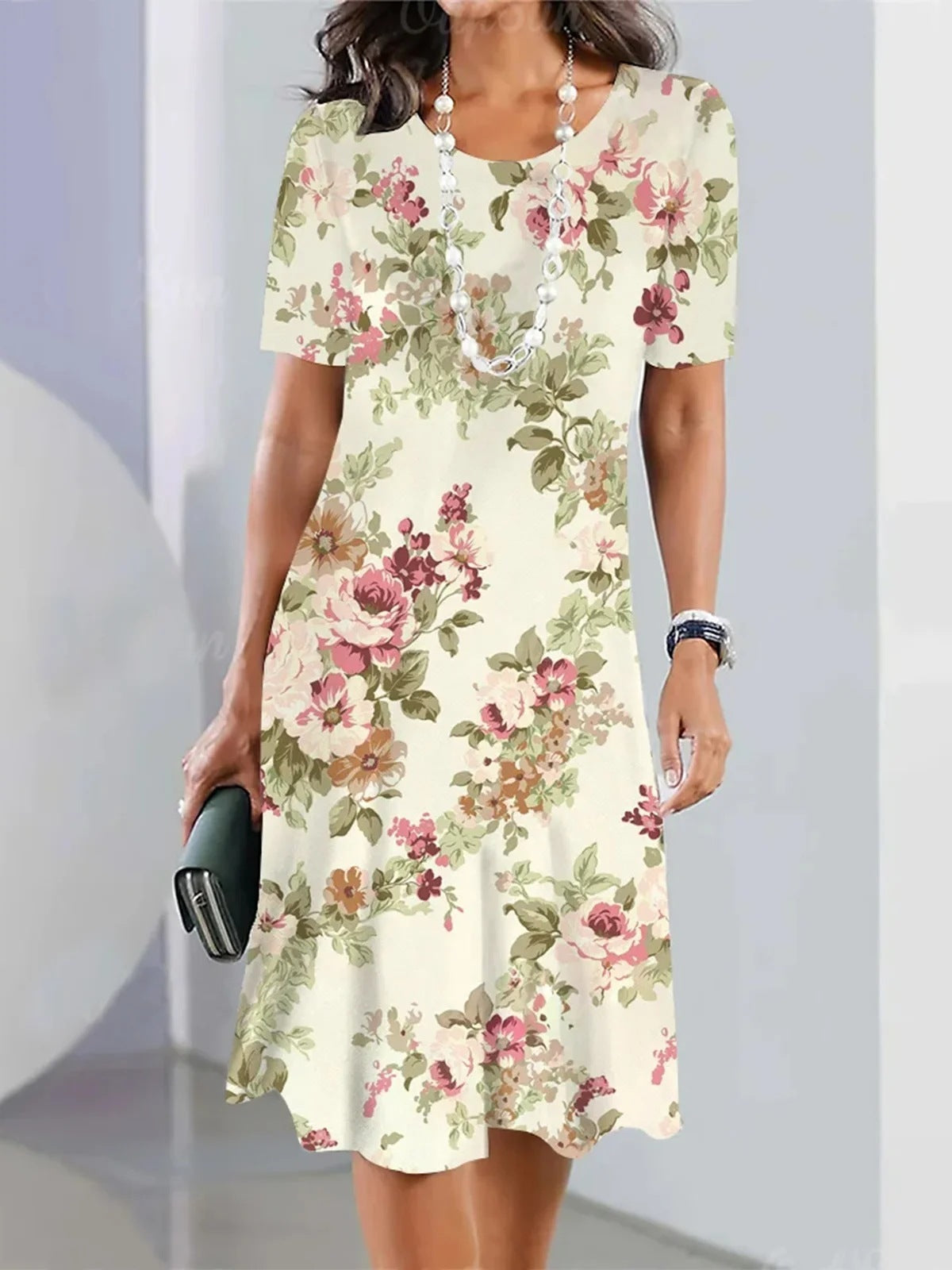 Women's Fashion Personality Vintage Floral Dress