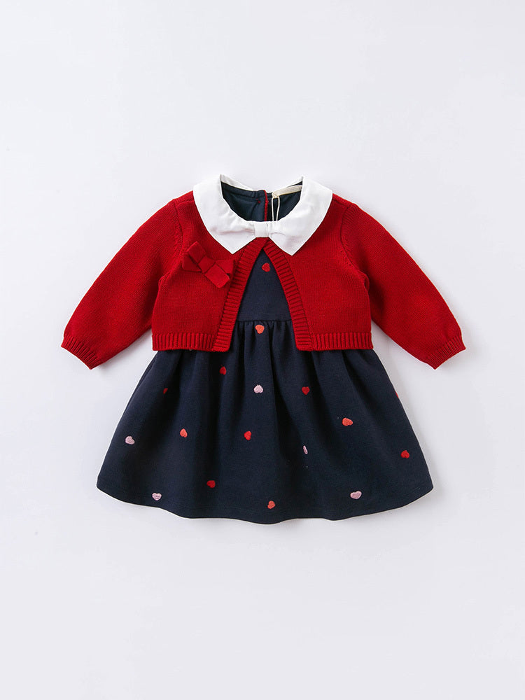 Falda de estilo occidental para niños, ropa de otoño, nuevo bebé