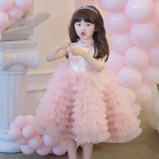 Children's Fluffy Gauze Cake Skirt