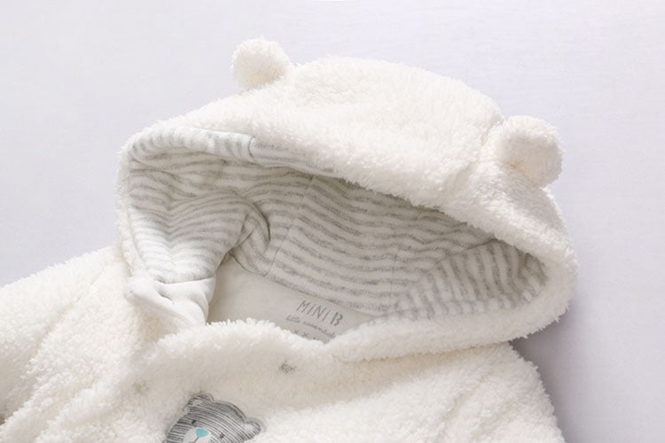 Vêtements d'hiver en coton rembourré pour bébé, vêtements d'hiver pour bébé, nouveau-né, épaississement de la peau, vêtements siamois en coton