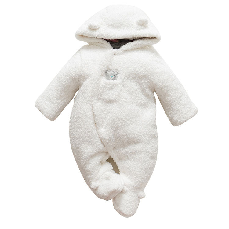 Vêtements d'hiver en coton rembourré pour bébé, vêtements d'hiver pour bébé, nouveau-né, épaississement de la peau, vêtements siamois en coton