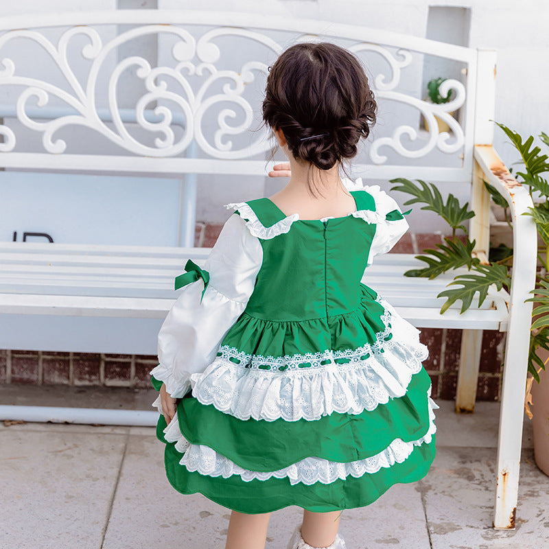 Vestido de lolita de estilo dulce y occidental Vestido para niños Princesa esponjosa