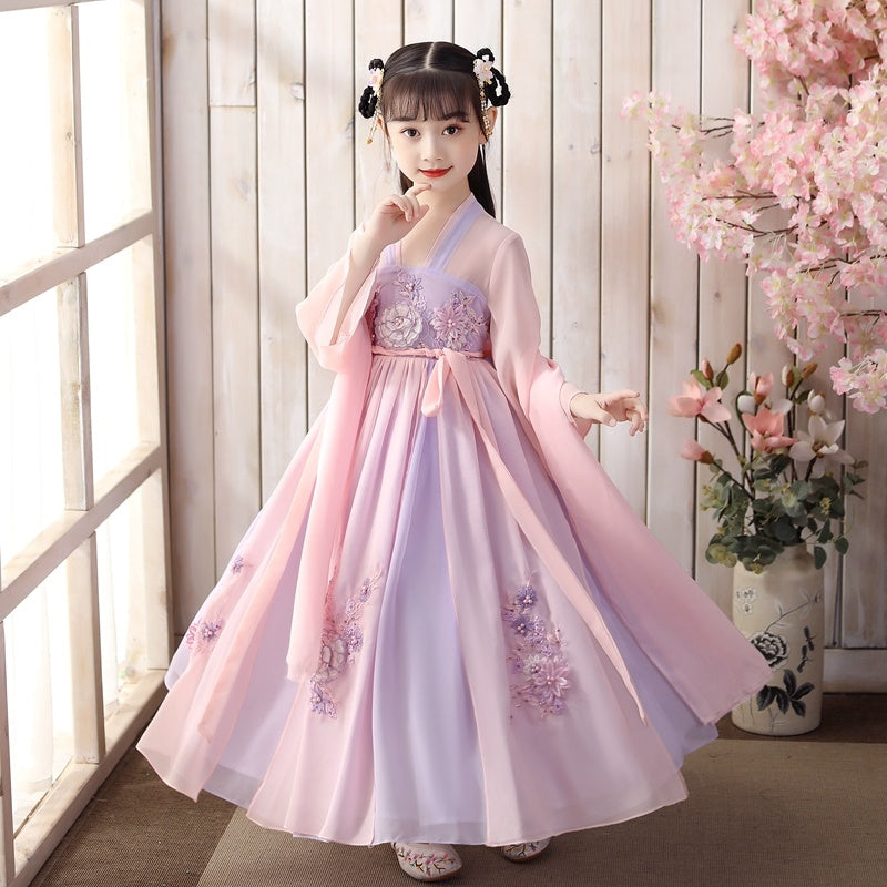 Falda hanfu de niña súper hada