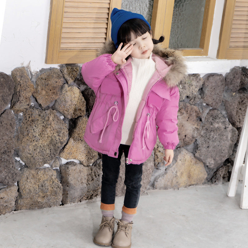 Children's Winter Cotton-padded Jacket Thickened Cotton-padded Coat