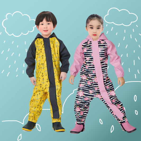 Le poncho de protection une pièce imperméable pour enfants est imperméable