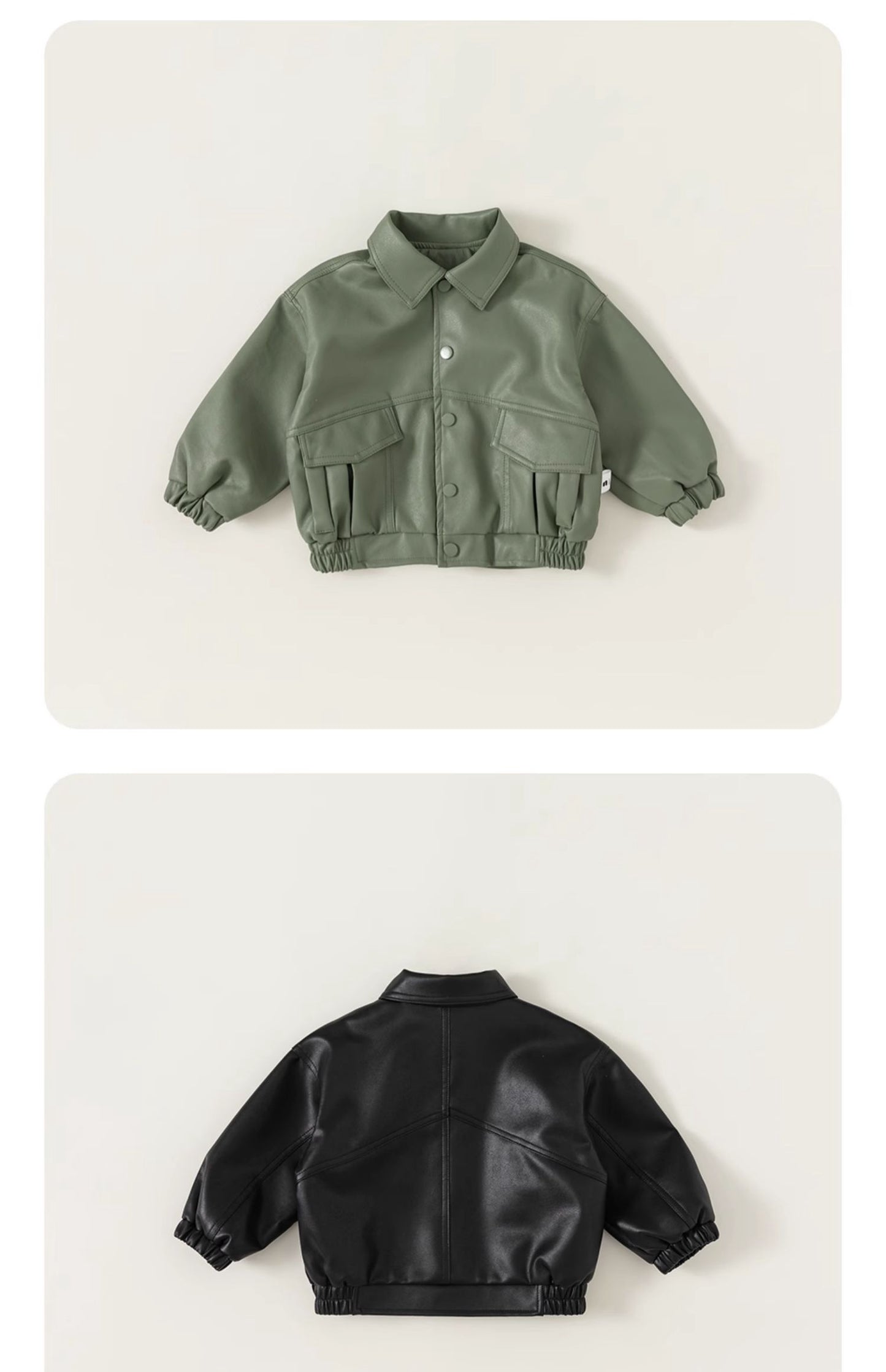 Children's Coat Autumn Leather Top