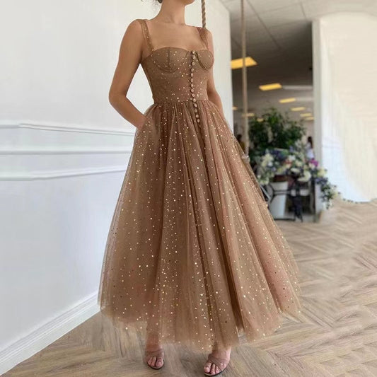 Robe de soirée amincissante élégante à la mode pour femmes Banquet