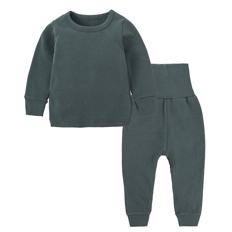 Printemps automne enfants pyjama costume coton vêtements chauds pour enfants