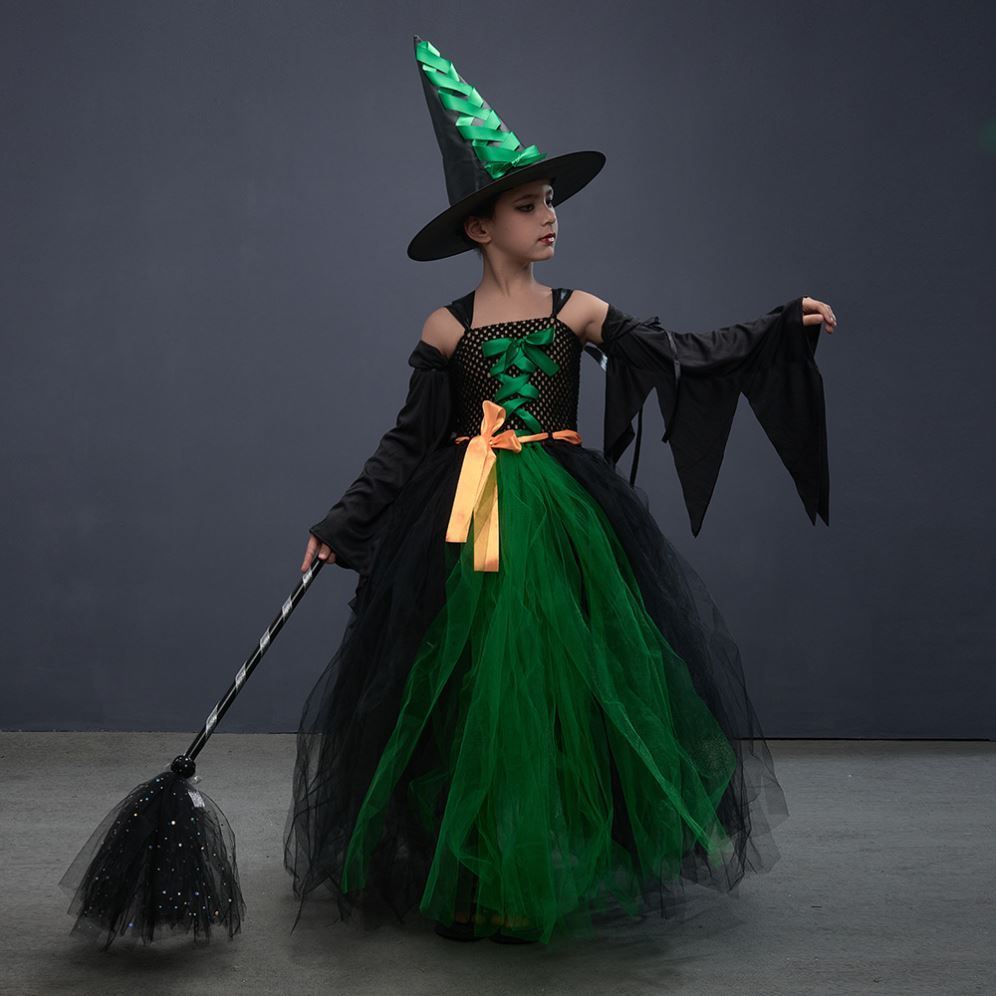 Spectacle de robes de sorcière pour enfants, vêtements d'Halloween