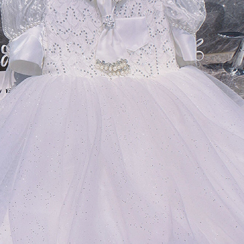 Children's Fashion White Princess Dress