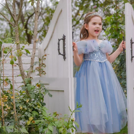 Vestido de niña nueva con personalidad de moda