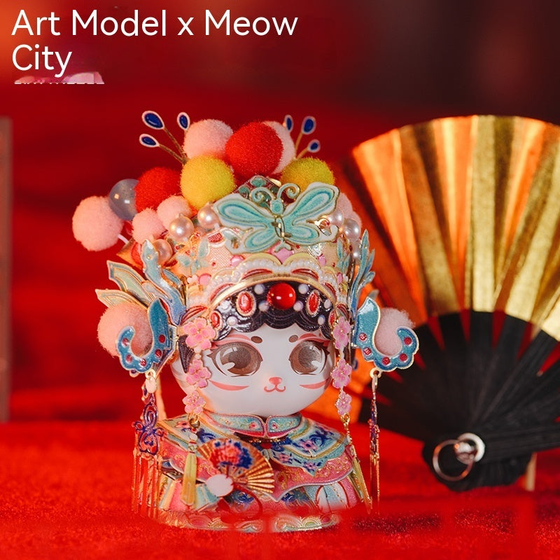 Lucky Cat God Of Wealth 3D Puzzle Model Metal Assembly Model Handmade Fashion Decoration Gift