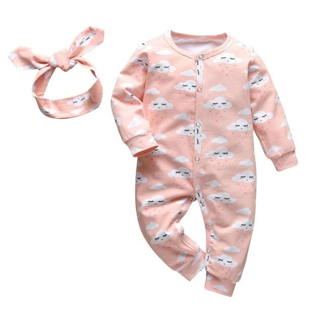 Baby print jumpsuit