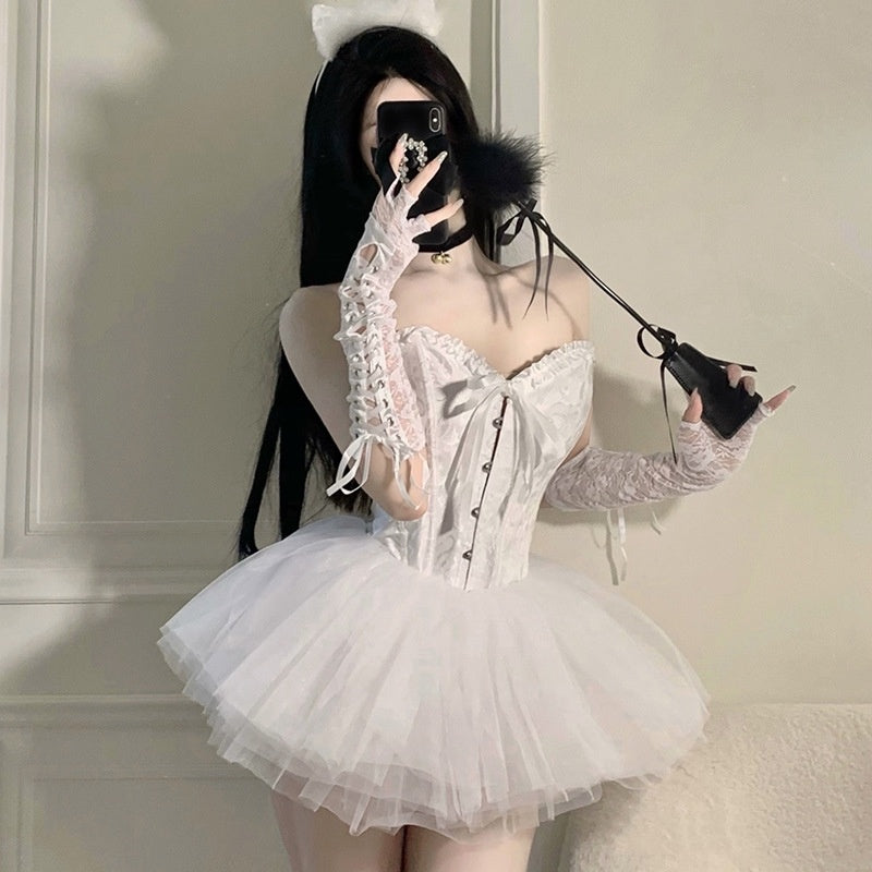 Uniform Cosplay Plus Size Night Show Halloween Queen Dress