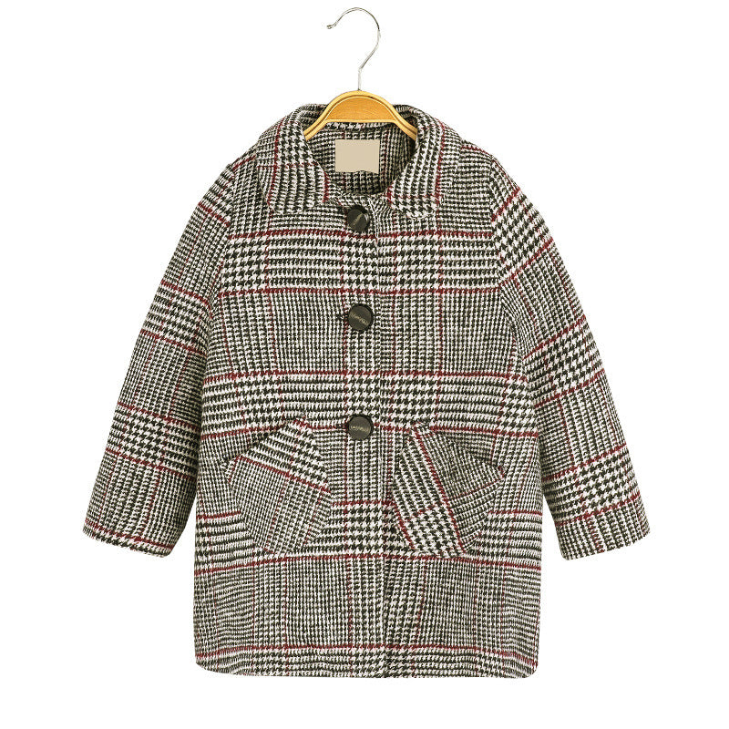 Children's houndstooth jacket