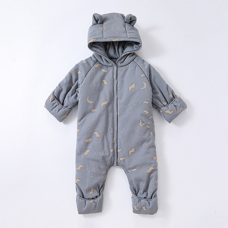 Thickened Warm Children's Romper In Winter