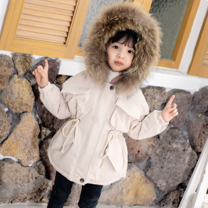 Children's Winter Cotton-padded Jacket Thickened Cotton-padded Coat