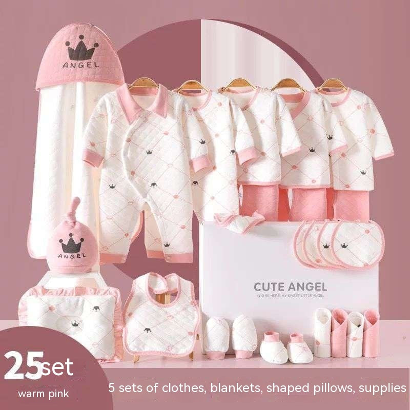 Vêtements pour bébés, costume en pur coton pour nouveau-né, coffret cadeau