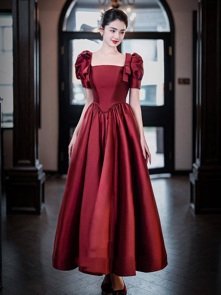 Robe de soirée de banquet de luxe légère de fiançailles pour femmes