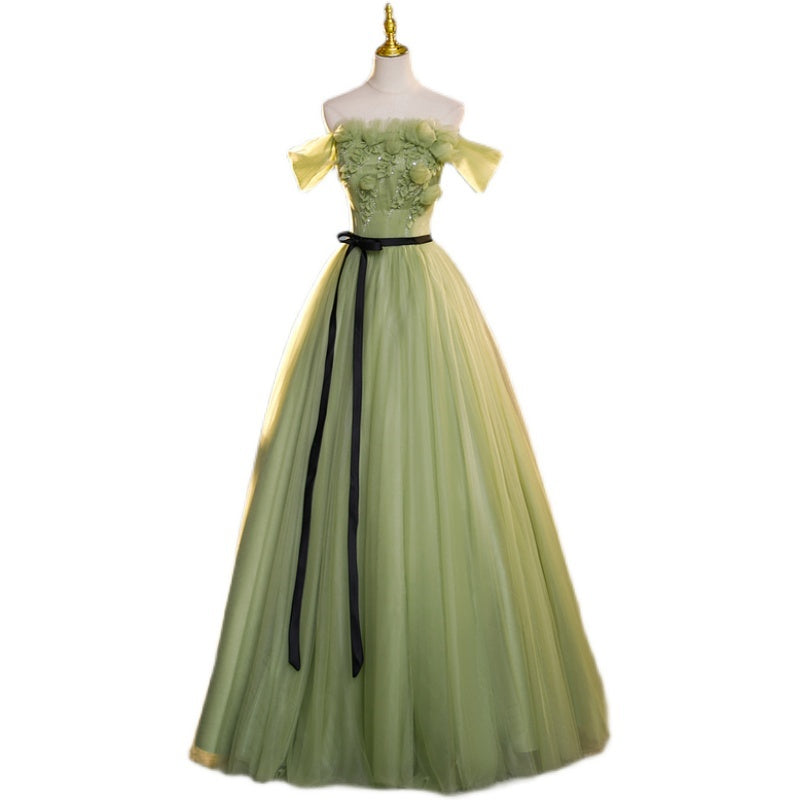 Ladies Retro Fashion Bridal Toast Dress