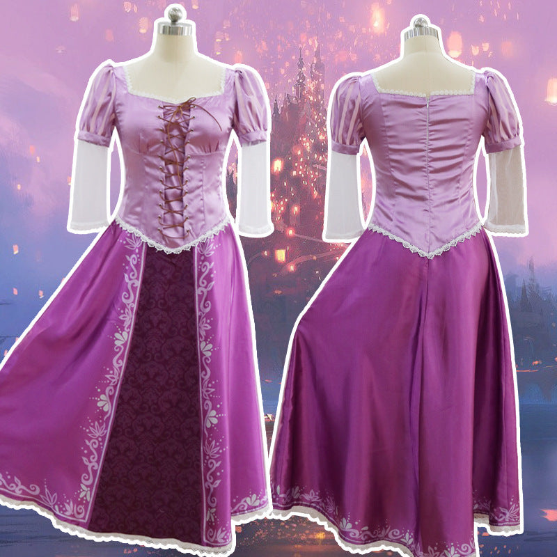 Robe longue de princesse mignonne assortie pour femmes