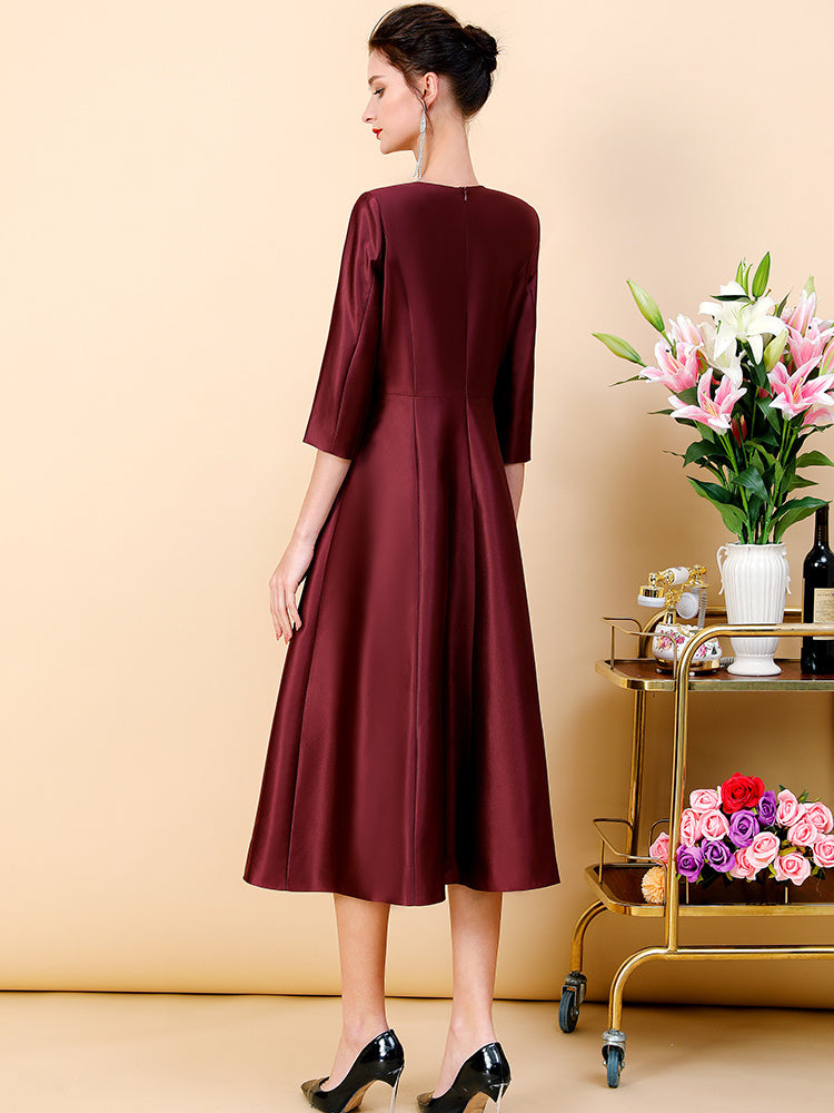 Women's Temperament Fashion Simple A-line Dress