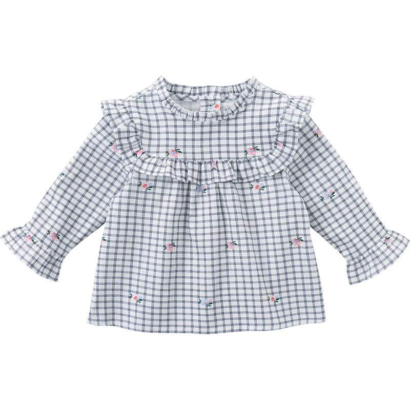 Chemise à carreaux en coton pour bébé