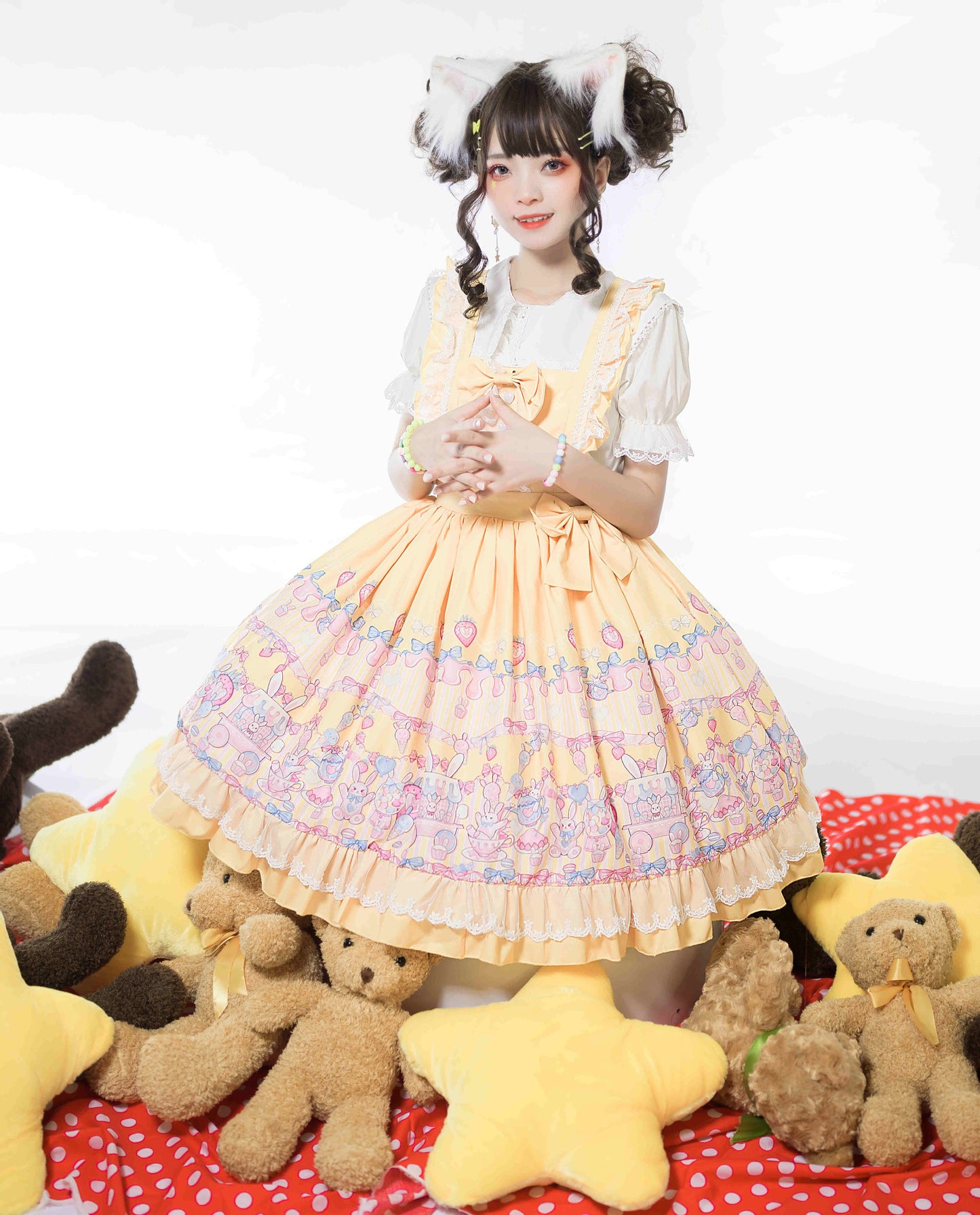 Lolita Suspender Skirt Ice Cream Rabbit Jsk Cute Soft Cute Dress