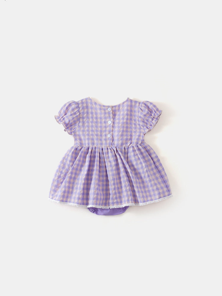 Cute Plaid Baby Princess Summer Dress