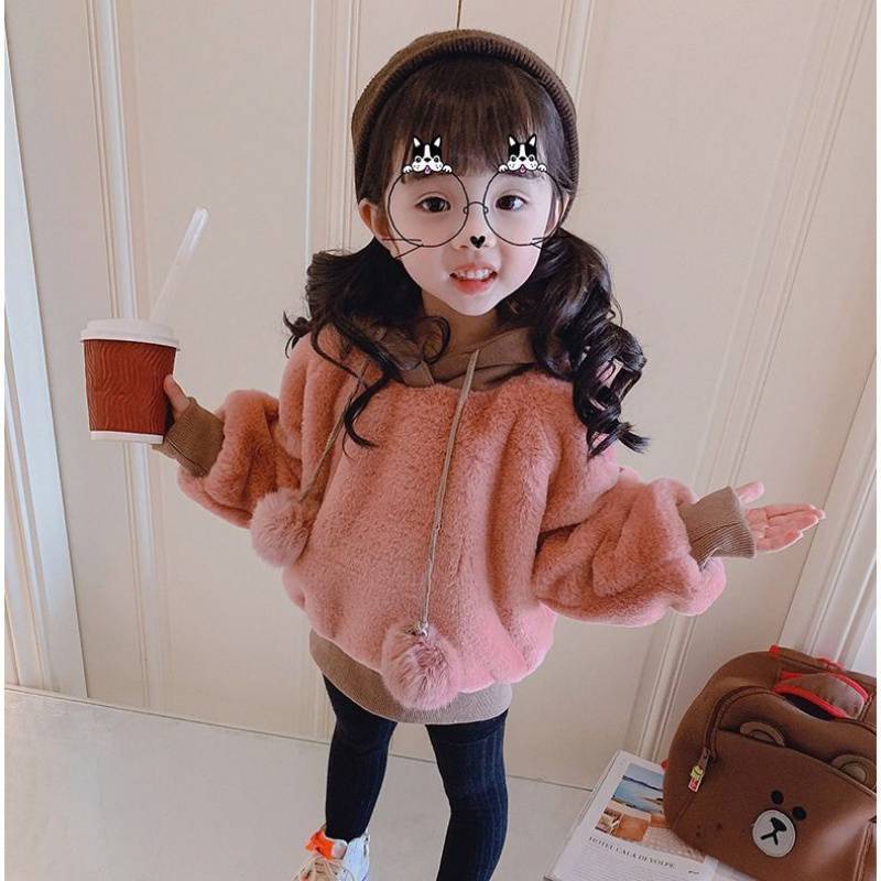 Children's T-shirt Long Sleeve Undercoat Plush Sweater