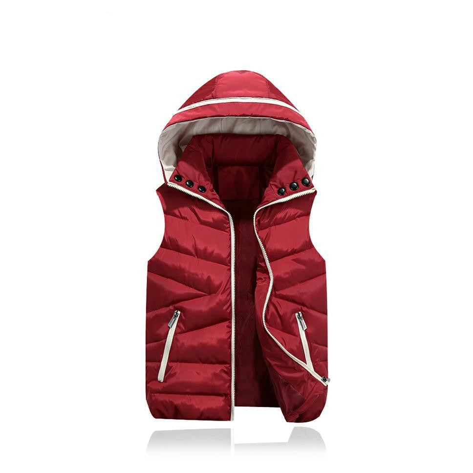 Gilet en duvet de coton pour enfants d'automne et d'hiver