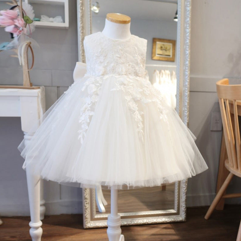 Vêtements de spectacle d'anniversaire pour filles, robe de mariée pour enfants