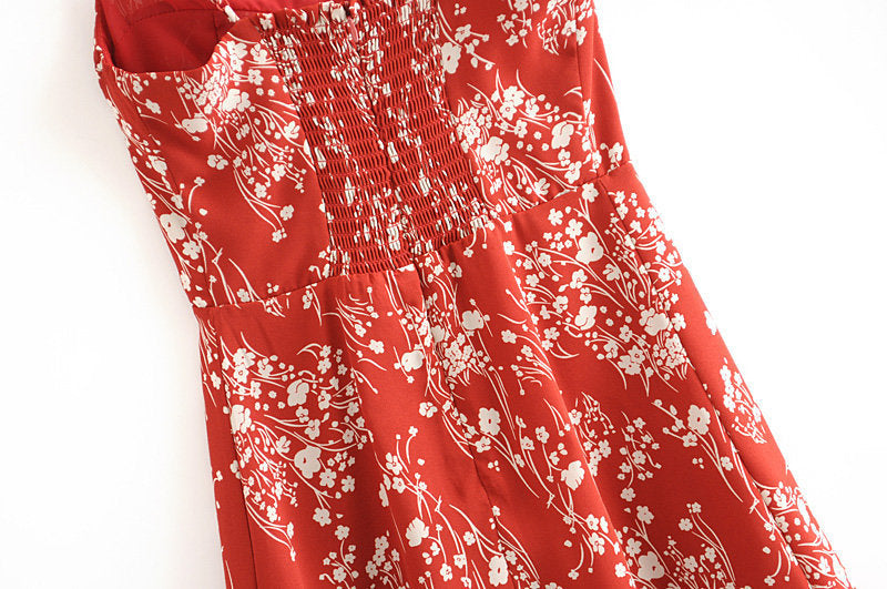 Women's Fashionable Retro Floral Dress