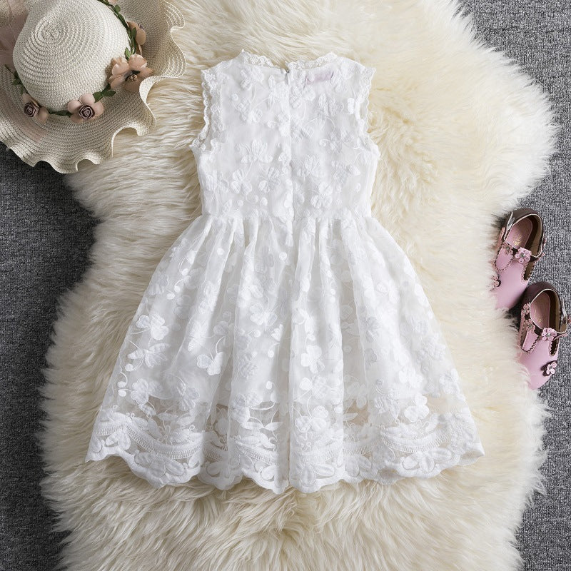 Robe princesse en dentelle pour filles