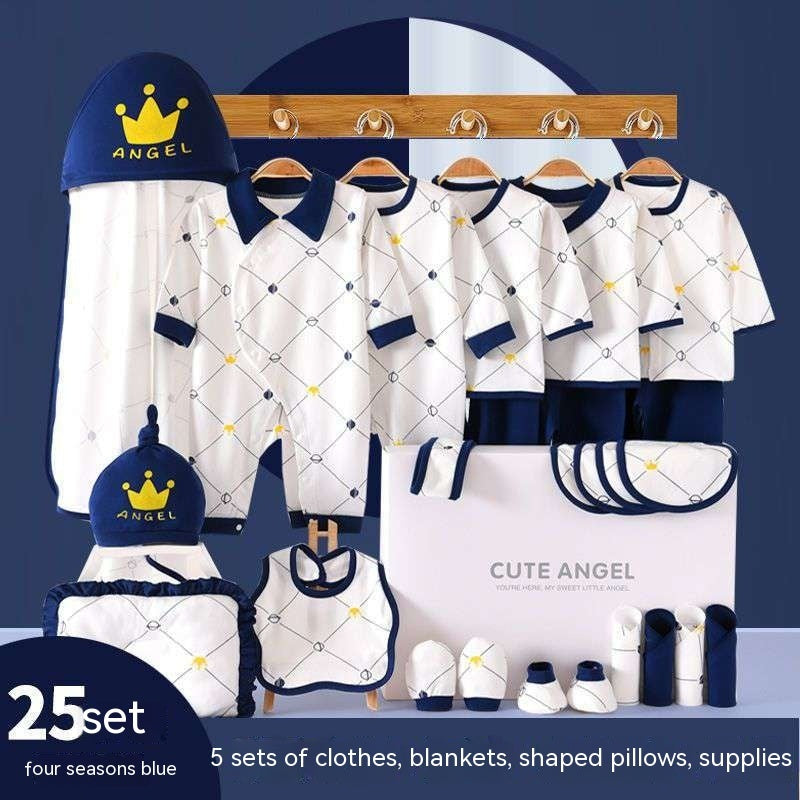 Vêtements pour bébés, costume en pur coton pour nouveau-né, coffret cadeau