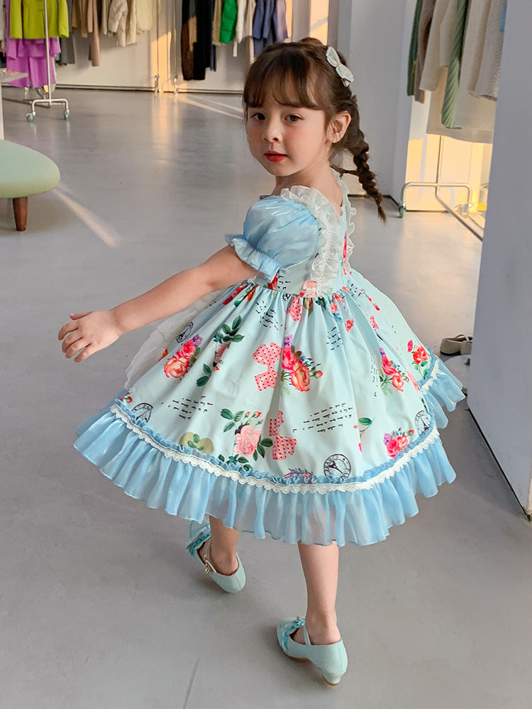 Girls Summer Court Style Lolita Dress