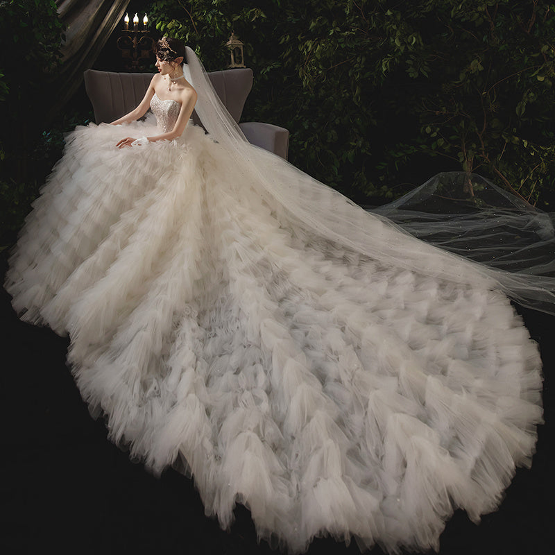 Vestido sencillo con pecho grande y temperamento para mujer