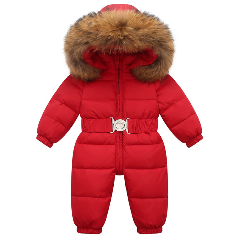 Children's Down Jacket Outdoor Ski Suit Thickened