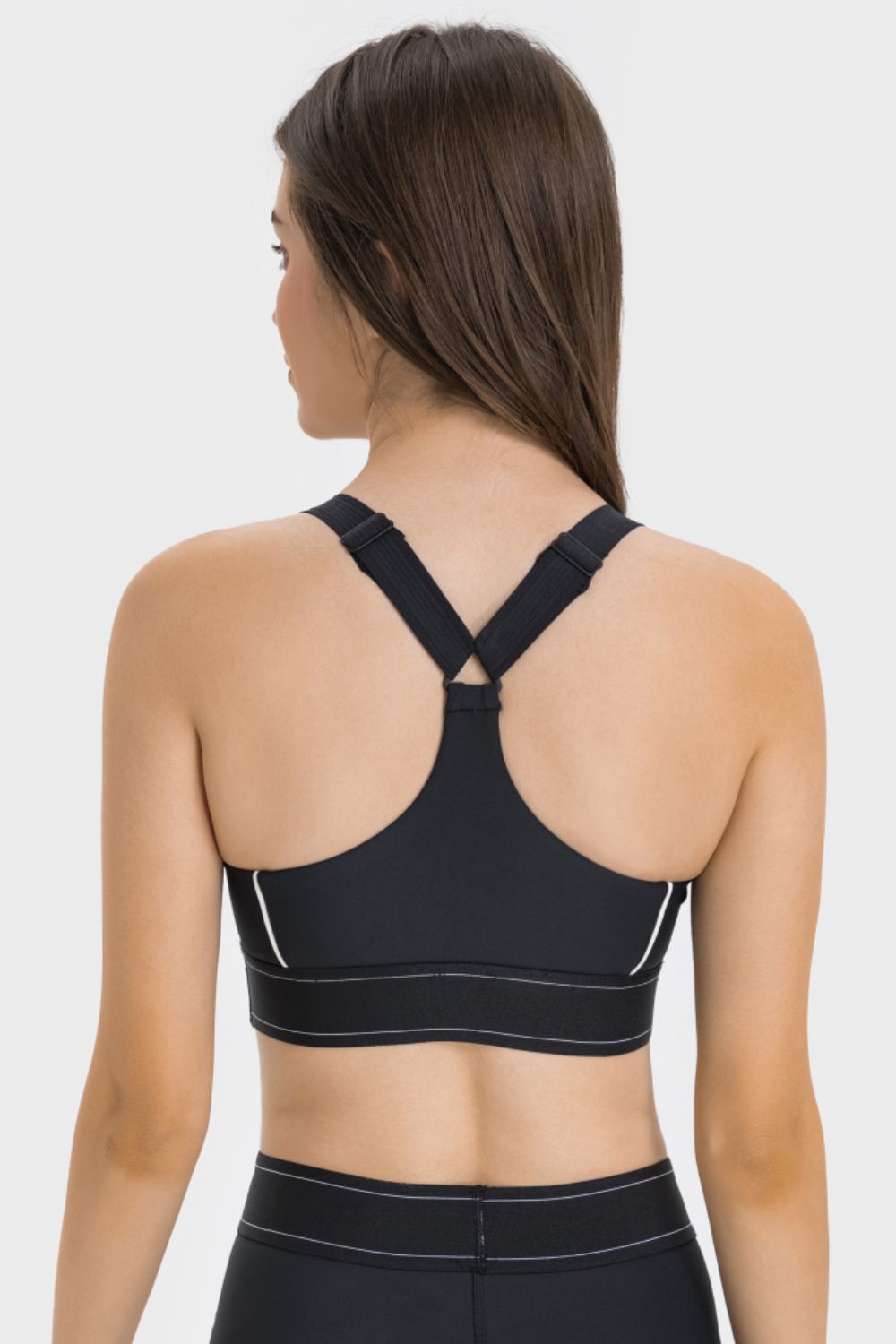 Soutien-gorge de sport contrasté