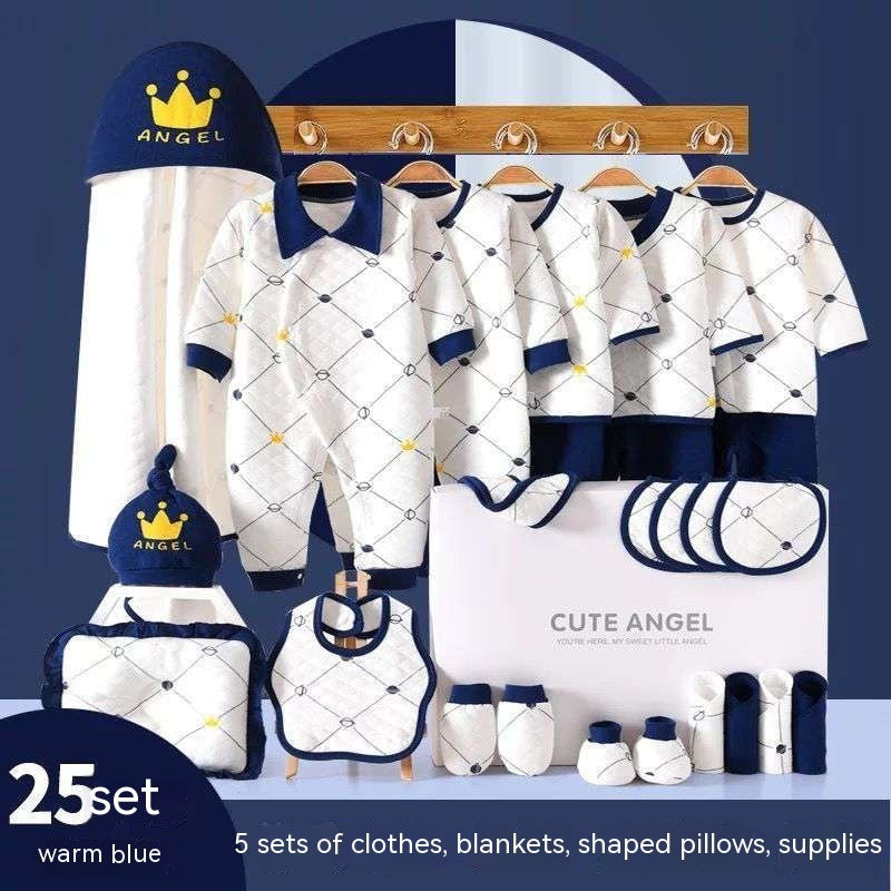 Vêtements pour bébés, costume en pur coton pour nouveau-né, coffret cadeau