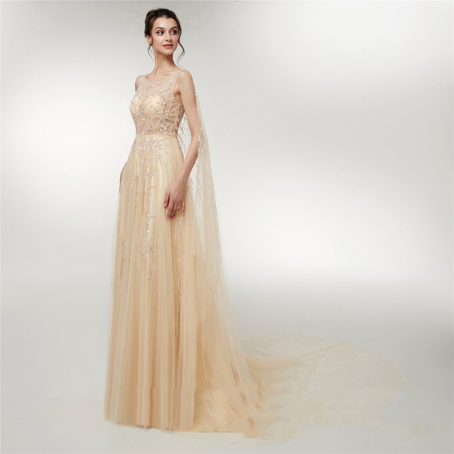 Engerla robe de mariée automne nouvelle robe longue