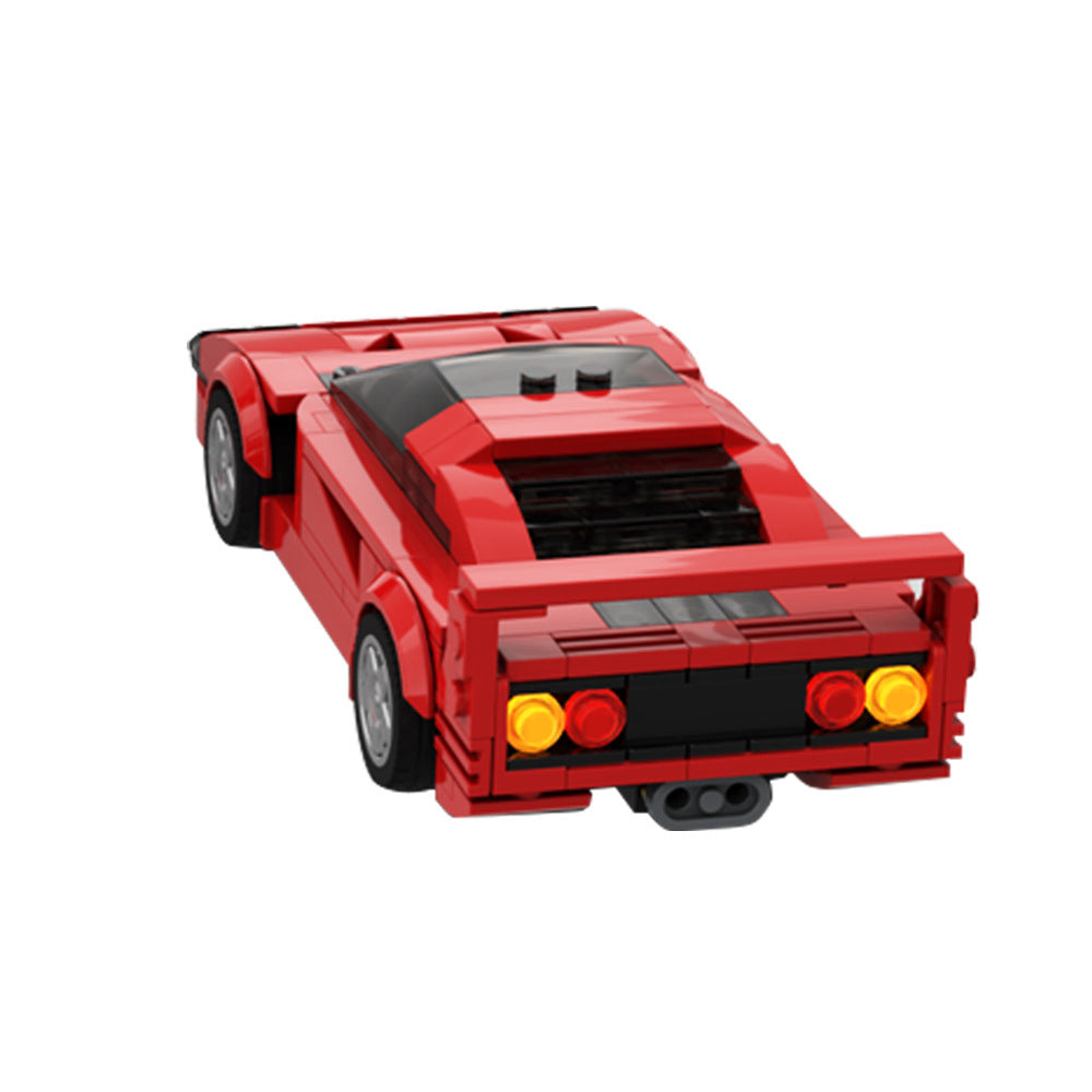 Ferrari F40 Super voiture de sport modèle MOC-104559 petites particules compatibles assemblage de blocs de construction