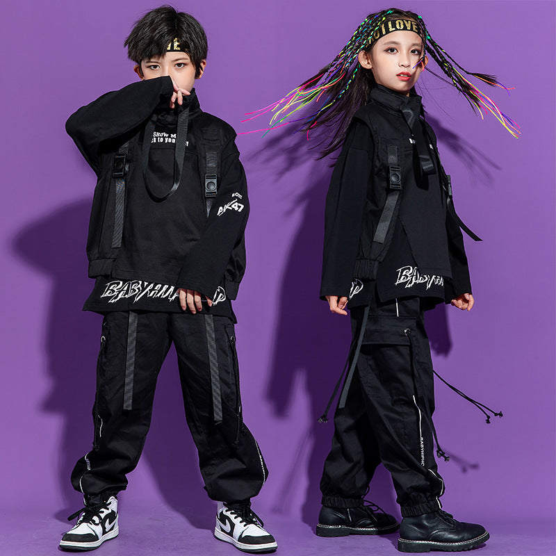 Children Hip-hop Trendy Clothes Dark Costume