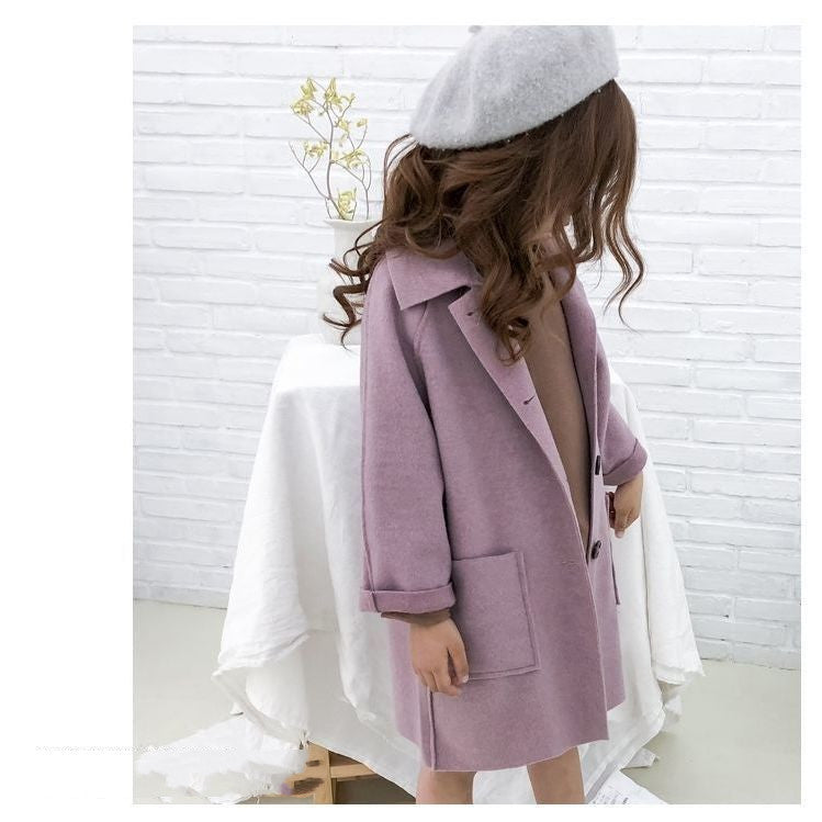 Children's Woolen Coat For Autumn And Winter