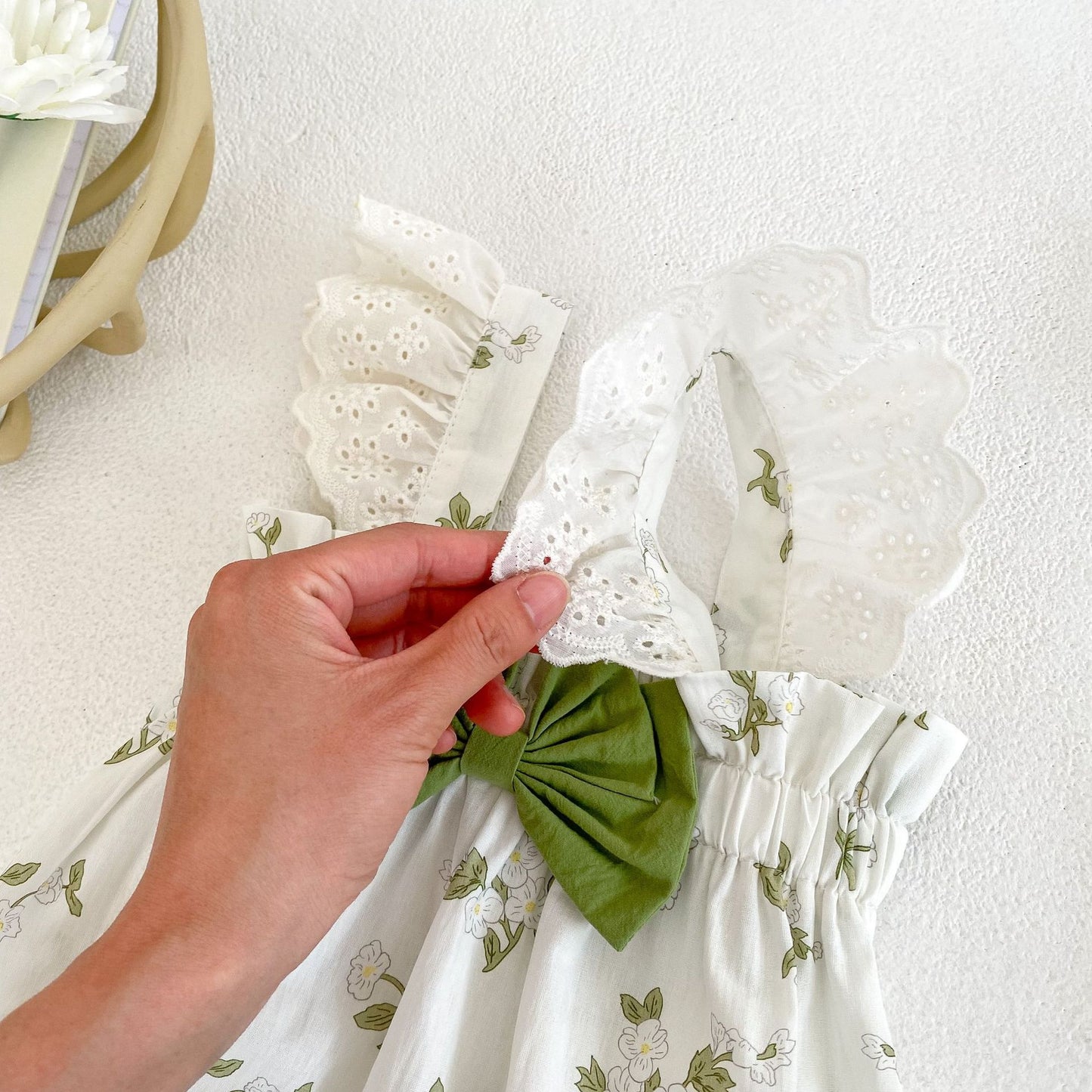 mameluco de las mujeres de la ropa de la flor de las muchachas de la moda