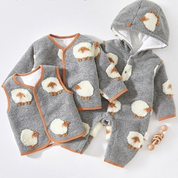 Baby Jumpsuit Autumn And Winter Thickened Warm