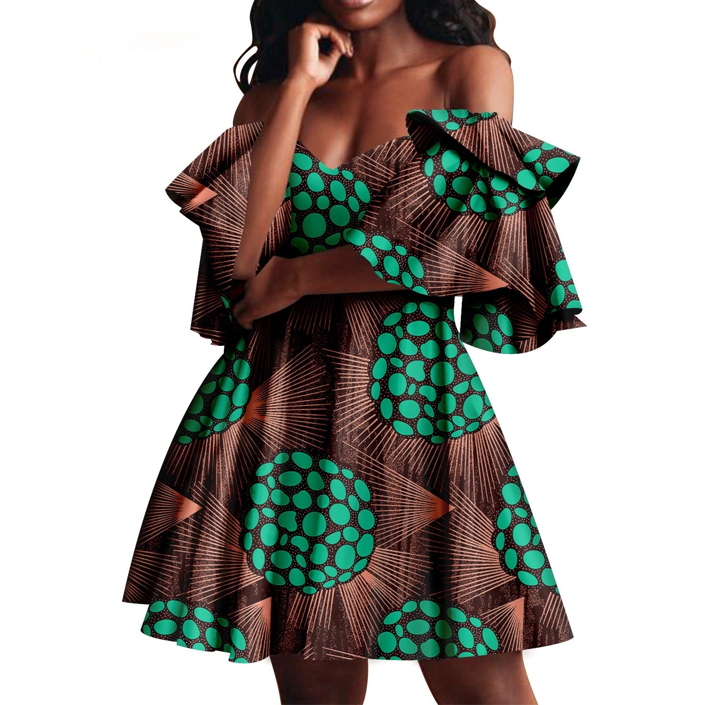 Robe de soirée pour femmes d'été africaine